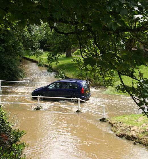 Medbourne Brook in Flood  3
